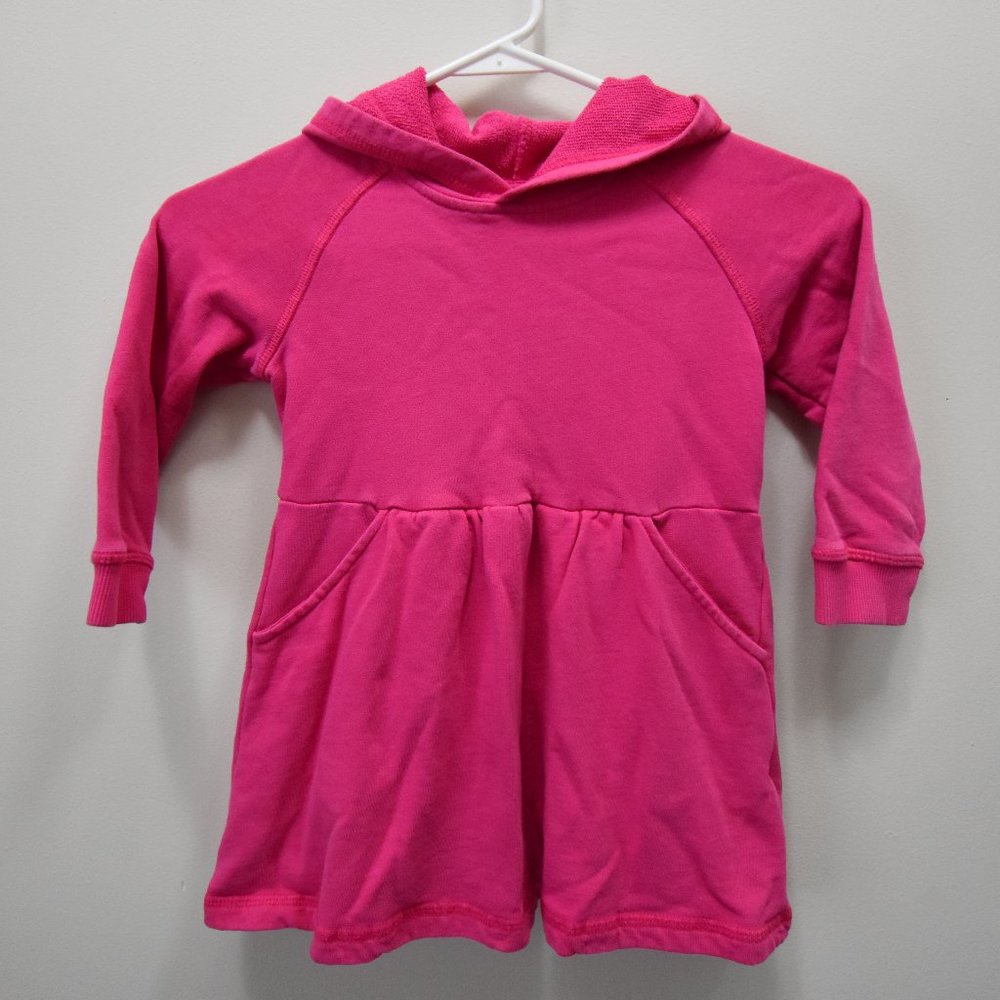 Hanna Andersson Pink Hooded Sweatshirt Dress